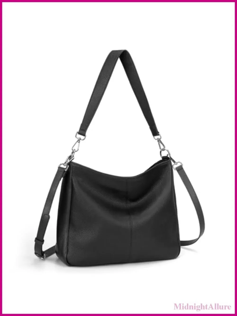 Soft Genuine Leather Hobo Bag Crossbody Shoulder Purse for Women